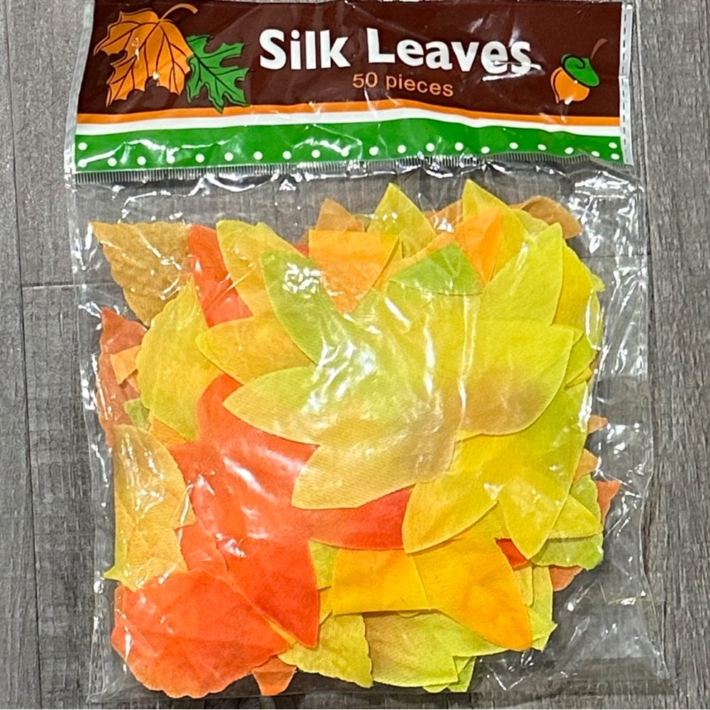 💞 New 50-Piece Silk Autumn Leaf Decorations